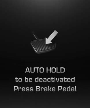 If you did not apply the brake pedal when you release the Auto Hold by pressing