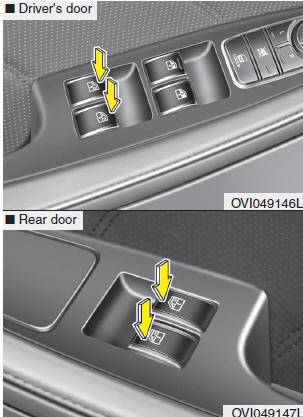 For each of the rear doors, you can fold or unfold the rear door window curtain