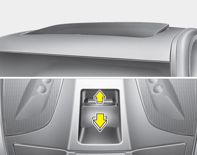 Hyundai Equus Tilting the Sunroof Sunroof Features of your vehicle