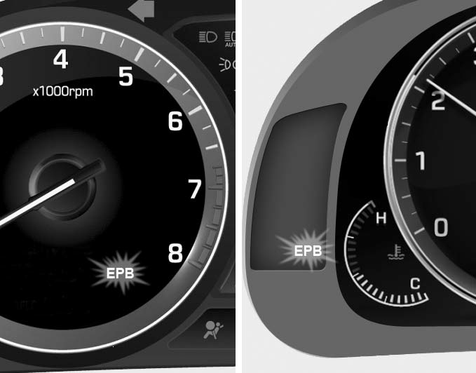 Hyundai Equus: Electric parking brake (EPB) - Brake system - Driving ...