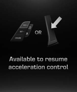 In traffic, your vehicle will stop if the vehicle ahead of you stops. Also, if