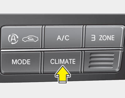 To change the screen into the climate information screen, press the climate information