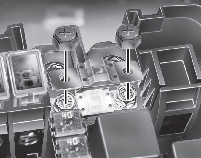 Hyundai Equus Engine compartment fuse replacement Fuses