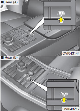 After the rear curtain is lowered by shifting the shift lever into R (Reverse),