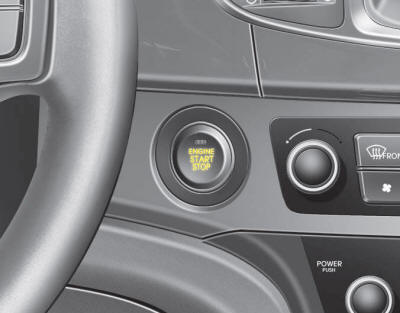 Whenever the front door is opened, the Engine Start/Stop Button will illuminate