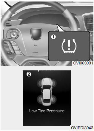(1) Low Tire Pressure Telltale/TPMS Malfunction Indicator
