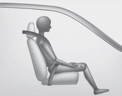 If the "PASSENGER AIR BAG OFF" indicator is on when an adult is seated in the