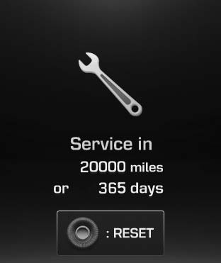 It calculates and displays when you need a scheduled maintenance service (mileage