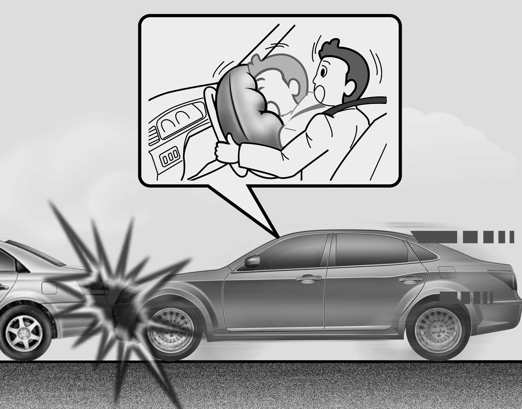 Hyundai Equus Side impact air bag Air bag Safety features of your