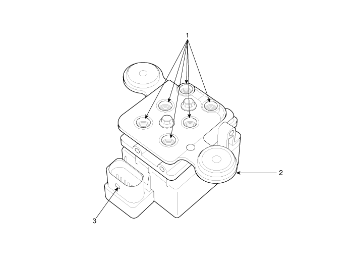 Hyundai Equus Solenoid Valve Components and Components Location Air Suspension System