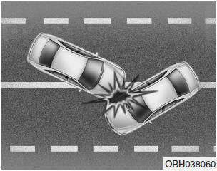 • In an angled collision, the force of impact may direct the occupants in a direction